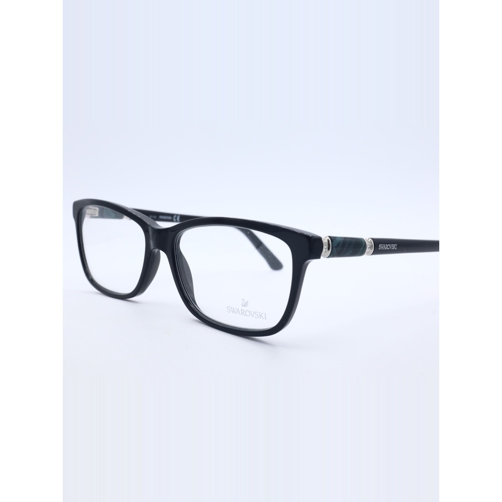 Swarovski Flame SW5158 001 Black Plastic Eyeglasses Frame 55-15-140